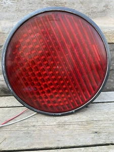 Dialight Red 12" LED Traffic Light Outdoor Untested No Model Number - Picture 1 of 6
