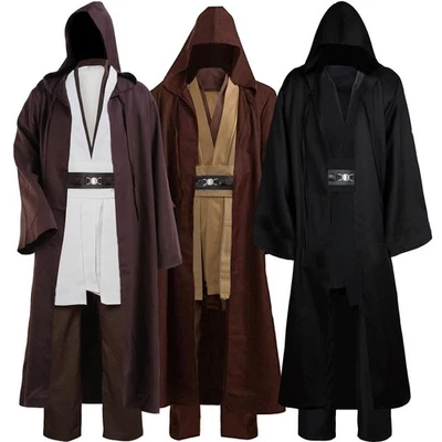 Laku Tunic Costume Mens Tunic Hooded Robe Full Set Halloween Cosplay Costume ... — 第 1/4 张图片