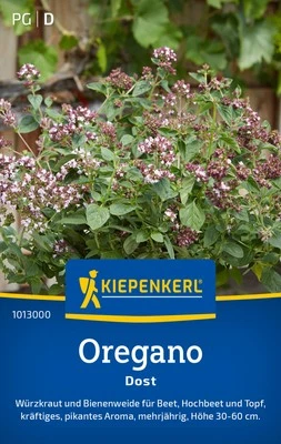 Oregano * Dost * Wilder Majoran MHD 01/28 mehrjährig Kiepenkerl Samen 1013000 - Bild 1 von 3