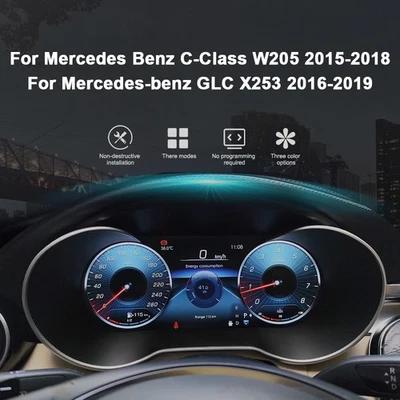Aglomerado digital de carro para Mercedes Benz Classe C W205 2015-2018 GLC X253 2016-2019 - Imagem 1 de 4