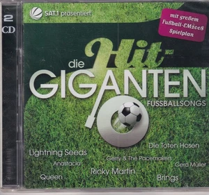 Hit-Giganten - Fussballsongs -Doppel-CD -1613- nahezu neuwertig - Bild 1 von 2