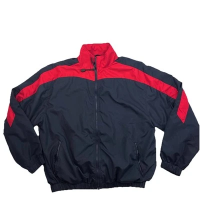 Tuff Stuff Dark Navy Blue Basketball Training Vintage 90’s Track Jacket Men’s M - Image 1 of 4