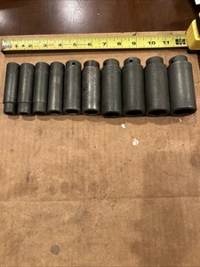Juego de enchufes de impacto profundo MAC Tools VDP 10 piezas SAE 1/2” 6 puntos 1-1/16" - 7/16" - Imagen 1 de 9