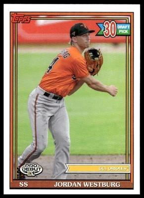 2021 Topps Pro Debut #PD-186 Jordan Westburg - Image 1 of 2