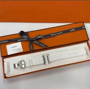 Correa Apple Watch Hermes Krim Blanca 46mm 45mm 44mm nueva con caja - Imagen 1 de 8