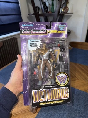 Figura de colección 1996 Wetworks Delta Commander serie 2 Mcfarlane Toys - sellada Foto 1 de 2