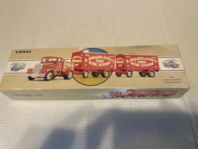 Corgi 1/50 Scale 97920 - Scammell Highwayman Truck R. Edwards Amusements - Red - Image 1 of 4