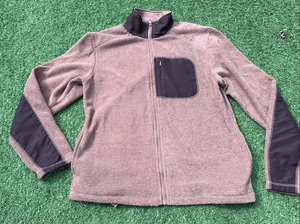 Cappotto giacca pile zip intera Kavu Calawah MARRONE uomo S donna L nuovo senza etichette - Foto 1 di 6