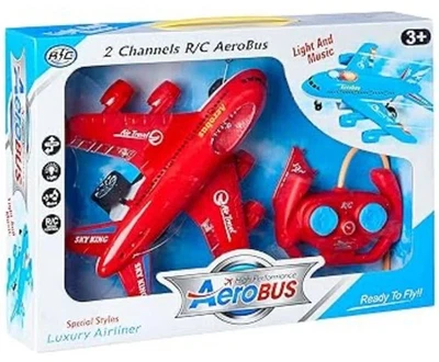 Air Bus Remote Control Airplane Flight Aeroplane Plane Electric RC 2 Channel UK - Image 1 of 2