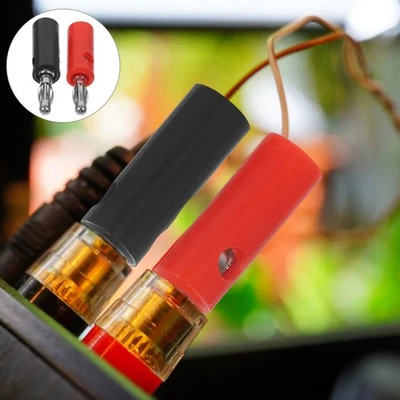  10 Pcs Banana Socket Connector Plug for Amplifier Hifi Plugs Wire - Image 1 of 4