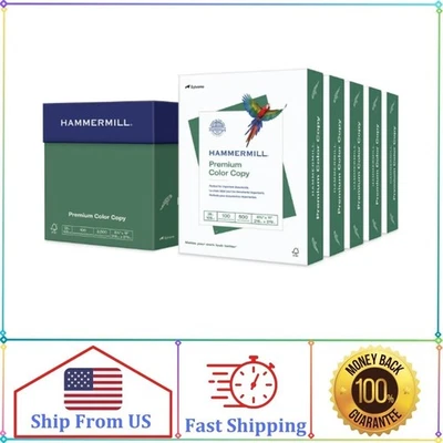 Papel Impresora 28Lb Premium Color Copia Blanco 8.5X11 5 Resmas 2500 Hojas Foto 1 de 4