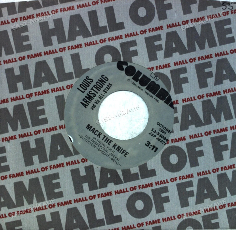 Louis Armstrong And His All-Stars - Mack The Knife / Tin Roof Blues 7" '* - Image 1 of 1