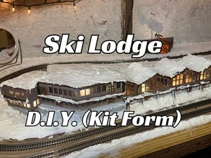Ski Lodge Model Kit - Scale Model for Train Layout T, Z, N, HO, S, & O Scales - Picture 1 of 12