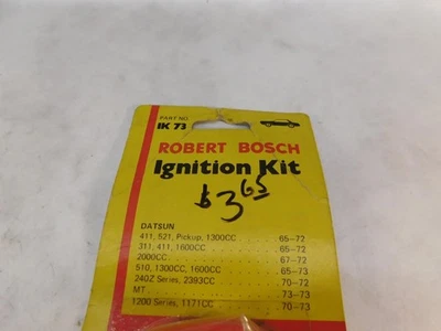 Kit de puesta a punto temprana Datsun 311 411 510 1200 521 240Z BOSCH IK73 1965-1973 sin caja Foto 1 de 4