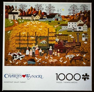 HONEYNUT VALLEY FARMS 1000 Piece Puzzle Charles Wysocki Buffalo Games - Picture 1 of 2