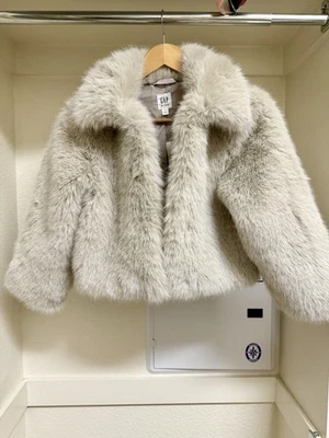 Girls Gap Medium (8) Faux Fur Jacket - Image 1 of 2