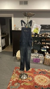 American Eagle dunkle Waschung volle Länge Latzhose/Overall Größe Small zierliche Taschen neu mit Etikett - Bild 1 von 11