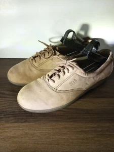 SAS Tripad Comfort Oxford Shoes Tan Leather Women's Size 7.5m - Picture 1 of 17