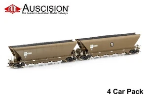 Auscision (NCH-98) PHYH Coal Hopper, OneRail Wagon Grime r - 4 Car Pack - Picture 1 of 2