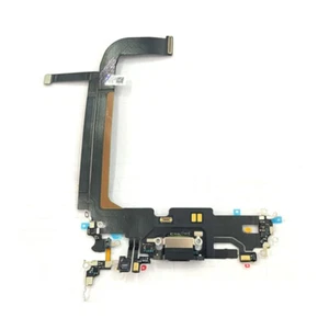 Original-Zubehör-Hersteller USB Ladegerät Ladeanschluss BUCHSE MIC Flex Kabel für iPhone 13 Pro Max schwarz - Bild 1 von 3