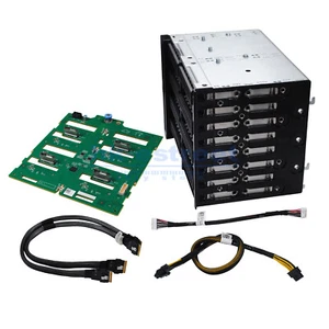Dell Poweredge T640 8*2.5 Nvme U.2 HDD Backplane Cage Upgrade Kit PX52P P78D4 - Picture 1 of 22