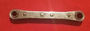 VINTAGE PROTO DOUBLE BOX RATCHETING WRENCH 1/4" X 5/16" 6-POINT USA Model 1191 - Picture 1 of 2