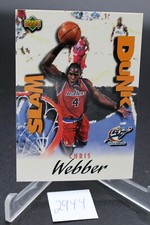 chris webber 1997-98 upper deck basketball sd 1 slam dunk washington bullets