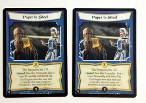 Paper to Steel (2) L5R Legends of the Five Rings CCG Stronger Than Steel STS - Bild 1 von 1