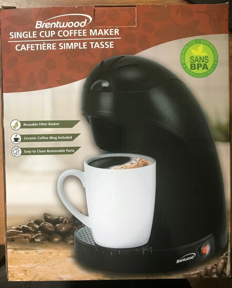 Brentwood TS-112B cafetera de una sola taza negra TS-112B Foto 1 de 1