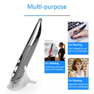2.4Ghz Wireless Optical Touch-pen Mouse 800/1200/1600DPI Ergonomic Mice Pen N0V9 - Picture 1 of 12