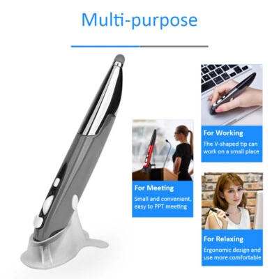 2.4Ghz Wireless Optical Touch-pen Mouse 800/1200/1600DPI Ergonomic Mice Pen N0V9 - Image 1 of 4
