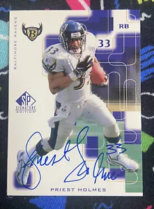 1999 Upper Deck Priest Holmes #PH SP Signature Auto On Card Autograph Ravens - Picture 1 of 2