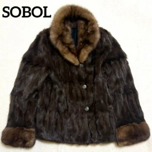 Sobol Russian Sable 2way Fur x Silk 100% Jacket FREE SIZE - Picture 1 of 17