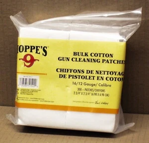 Hoppe's Gun Cleaning Patches, # 5, For 16 & 12 ga., 300 pack, mfg 1205S - Picture 1 of 1