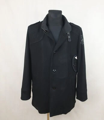G-STAR MENS WOOL LINED JACKET COAT  DECOY WOOL GARBER TRENCH size XL - Image 1 of 4