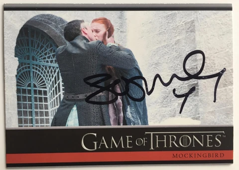SOPHIE TURNER SANSA SIGNED TRADING CARD JSA RITTENHOUSE GAME OF THRONES AUTO Cover