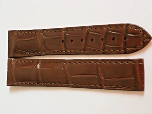 NEW Original Omega  CUZ003349 Croco skin Dark brown 20mm 18mm watch strap - Picture 1 of 11