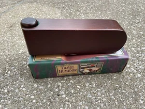 Vintage Humidor Holz Reise mit eingebautem Befeuchter - Bild 1 von 1