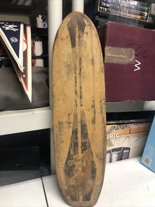 Vintage 1960s Nash Goofy Foot Sidewalk Surf Board / Skateboard Black - Picture 1 of 17