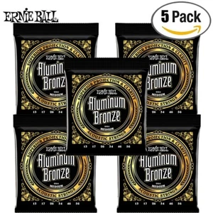 5-PACK Ernie Ball 2564 Aluminum Bronze Acoustic Guitar Strings Medium 13-56 - Picture 1 of 1