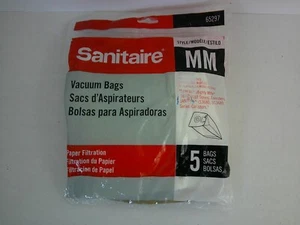 5 bolsas de vacío Sanitaire Eureka Mighty Mite MM 65297 filtración de papel - Imagen 1 de 3