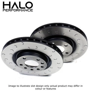 Discos de freno delantero Mazda RX8 gancho Halo C ranurado - Imagen 1 de 3