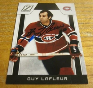 Guy Lafleur († 2022) signed 2010-11 Zenith #129 Card NHL Hockey Canadiens HOF - Bild 1 von 3