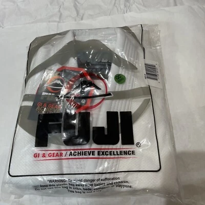 New Fuji Sports Child Brazilian Jiu Jitsu Gi Jiu-Jitsu BJJ  White 7000- C0 - Image 1 of 3