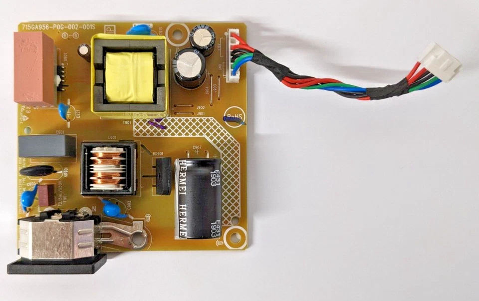 LENOVO L27I-4A FHD IPS MONITOR POWER SUPPLY BOARD 715GA956-P0G-002-001S *R89* - Image 1 of 1