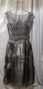 Carolina Herrera Dress Womens 4 Black Cocktail Formal Evening Dress Silk  - Picture 1 of 11