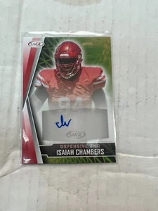 Isaiah Chambers 2022 SAGE Rookie Auto Red Card #A-IC - Picture 1 of 1