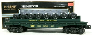 K-Line K661-7503 Kennecott Copper Corporation Classic Flat Car with 8 Wheel Sets - Picture 1 of 12