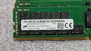 Micron 32GB 2Rx4 PC4-3200AA-R DDR4 ECC REG Server Memory MTA36ASF4G72PZ-3G2J3UI - Picture 1 of 2