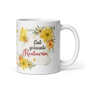 Tasse - Gut gelaunte Rentnerin - Kaffeetasse Teetasse Ruhestand Rentner Geschenk - Bild 1 von 6